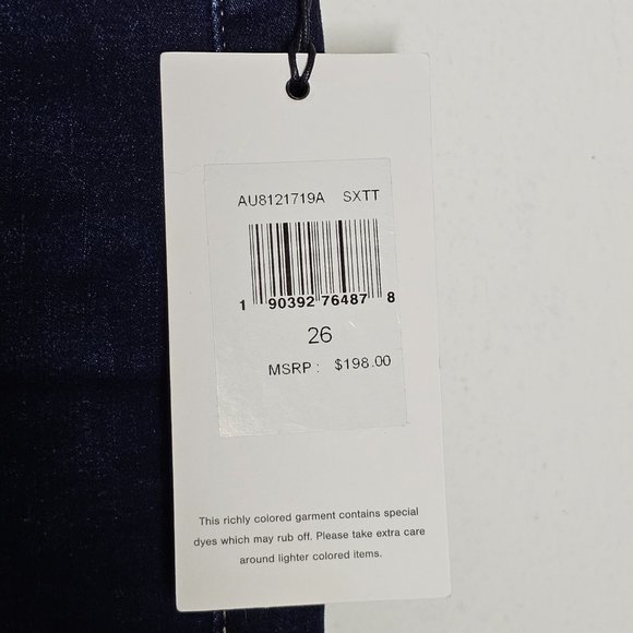NWT 7 For All Mankind Women's Ankle Skinny/Slim Illusion, Luxe, Dk Jeans Sz 26 - Picture 3 of 11